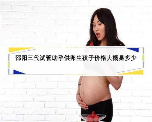 邵阳三代试管助孕供卵生孩子价格大概是多少
